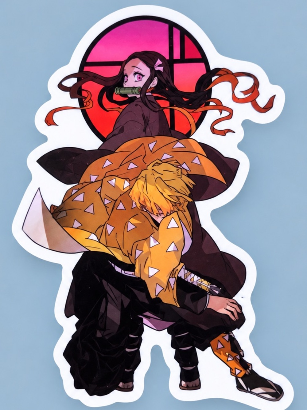 Nezuko & Zenitsu | Demon Slayer Kimetsu no Yaiba | Anime Sticker | 5/$10